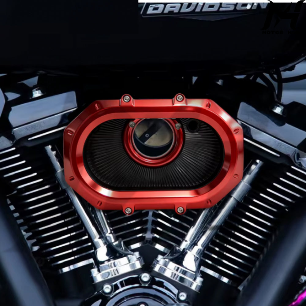 VMS 121-16D Gen 1 Air Filter-Aluminum Fit for Harley-Davidson Milwaukee-Eight 2017-2023 [Red] MH9901164