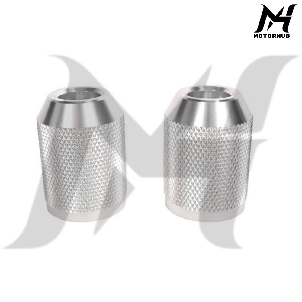 Billet CNC 6061 Crash Bar saddlebag Guard Sliders M12 [Silver]   MH7700336