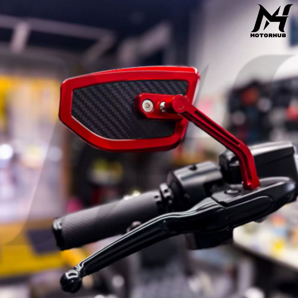H-D Mirrors Rear View Performance Style Carbon Slim [Orange] MH9900927