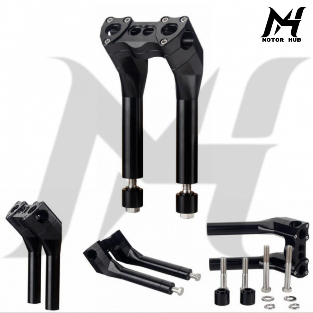 1-1/4 1-1.25 inch 10 Inch MaxRace Handlebar Riser [Black] MH9900101