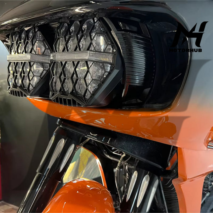 LED Performance Headlight High Low Beam Amber DRL for Harley Touring Road Glide FLTR 2015-2023 MH9900159