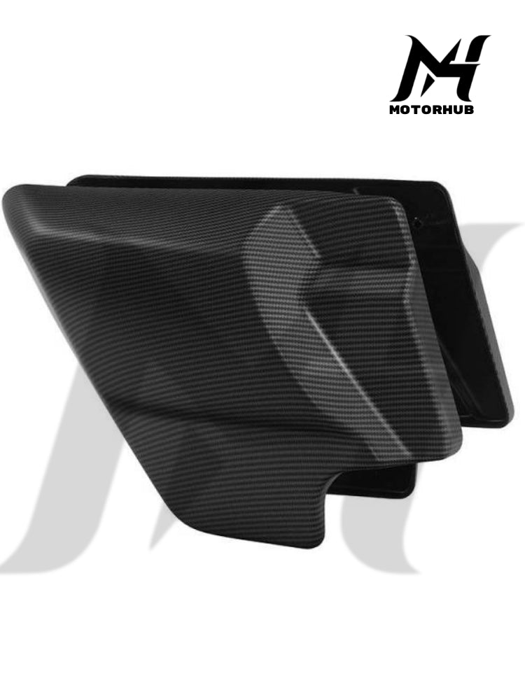 Carbon Fiber Look Matte Black Side Cover Panel Touring [ABS Plastic] Cover Aki Harley BG100858
