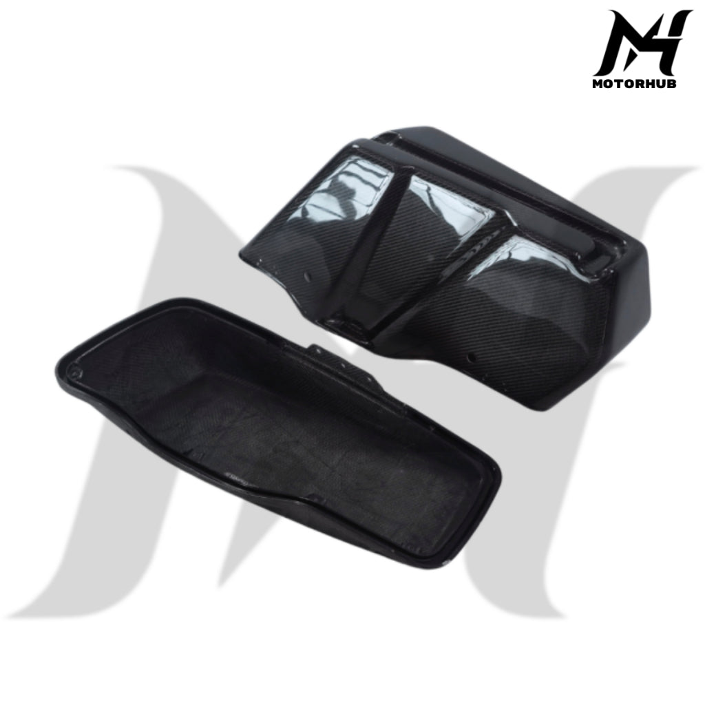Black Carbon Fiber Saddlebag Performance 2014-2023 Street Road Glide [Standard Twill Glossy] MH990081