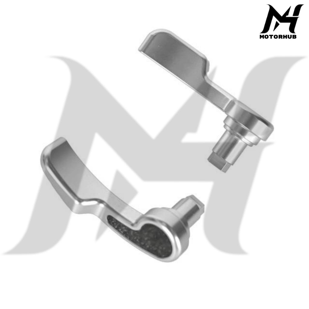 Saddlebag Latch Kit Saddle Bag Latches Lifter Carbon CNC T6061 Touring 2014-2026 [Silver] MH7700342