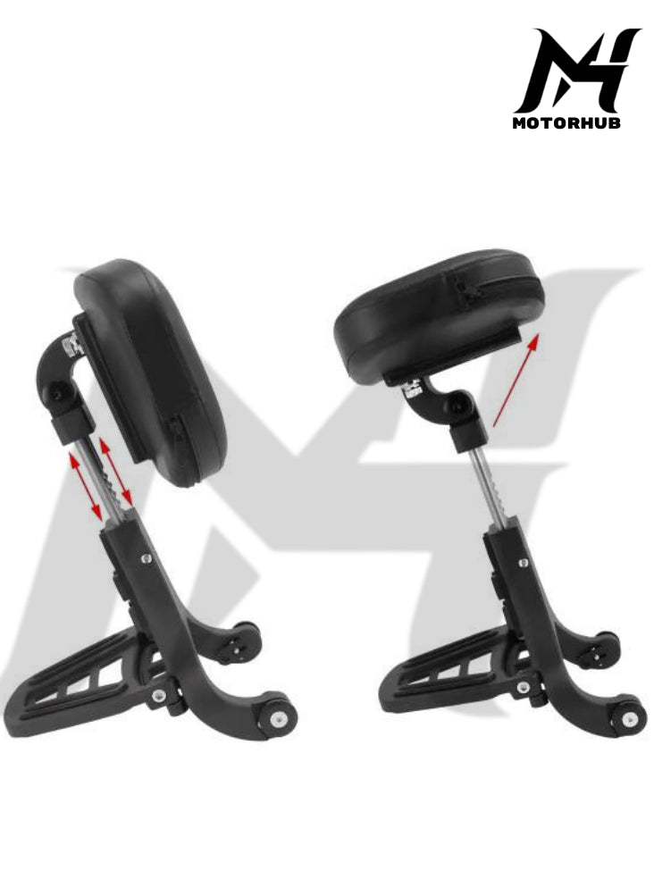 Adjustable Rider Passenger Backrest Fit for Harley Touring 14-25 [Black] MH9900234