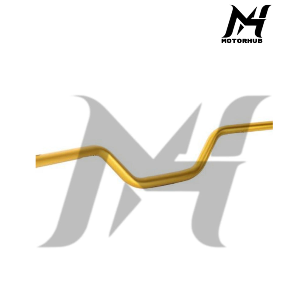 1-1/8Inch Club Moto Style Fat Bars MX Variable Section Aluminum Conical 4″ Rise Handlebar [Gold] MH9900249