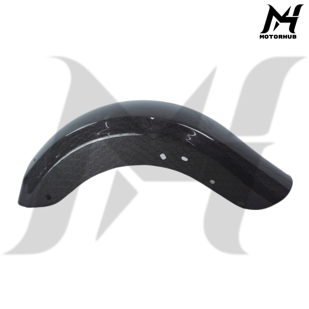 Black Carbon Fiber Rear Fender Street Road Glide 2014+ [Hexagon Glossy] MH990043