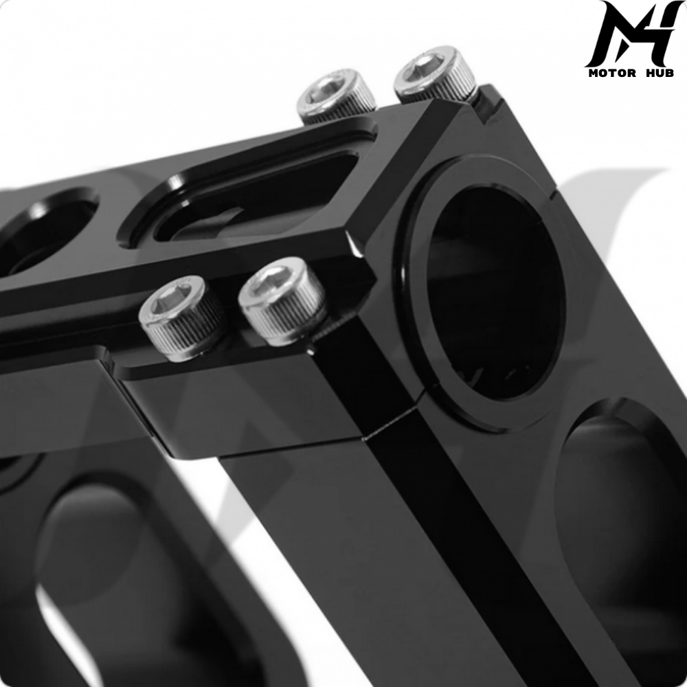 Black 1.5 Pullback Handlebar Riser 1 inch & 1.25 inch & 1-1/8 inch Size Adjustable for Harley Davidson MH9901156