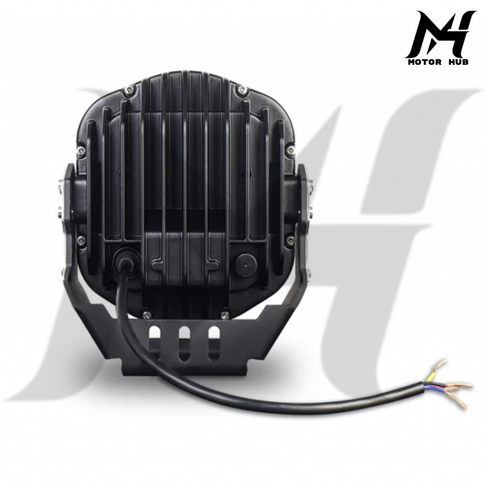 Yellow 7 Inch LED Headlights DRL Hi/Lo Beam 95W 8500LM Laser Spot Light Harley-Davidson MH9900998