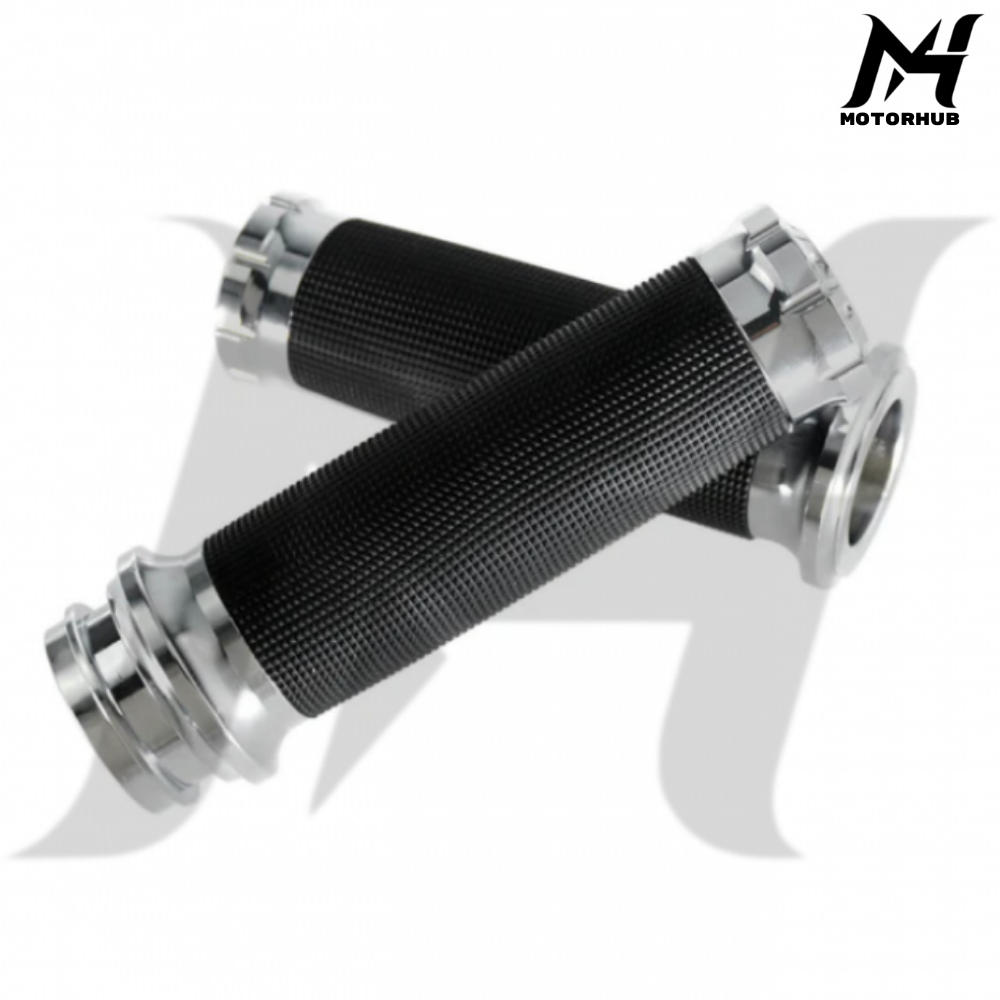 1 Inch V.1 Hand Grips Electronic Throttle Wire Harley-Davidson [Chrome] MH9900991