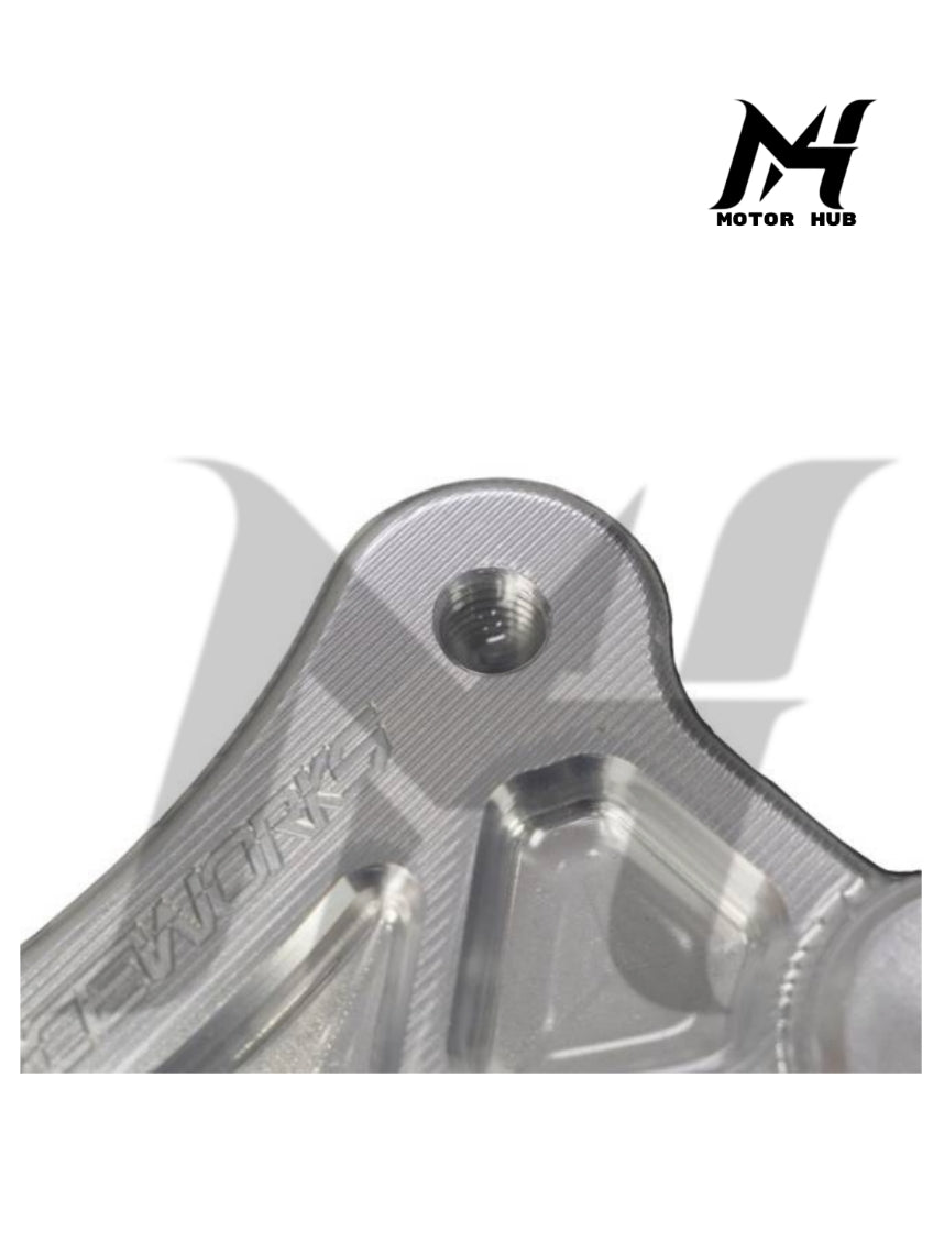 Raceworks V.2 Pull Back Plate Harley Davidson [Raw Polish] RW7700139