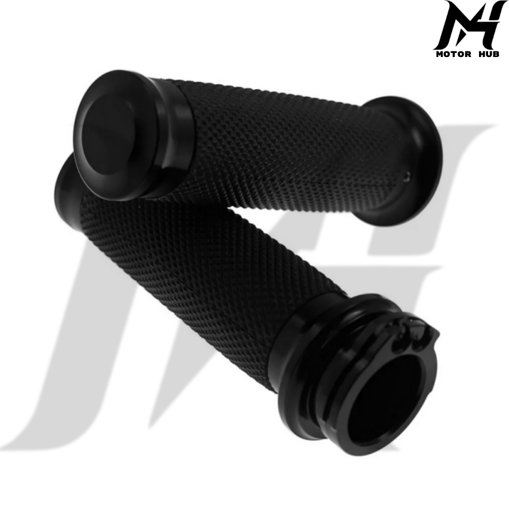 1 Inch Black CNC Grips Tritle By Cable [Black] MH990083
