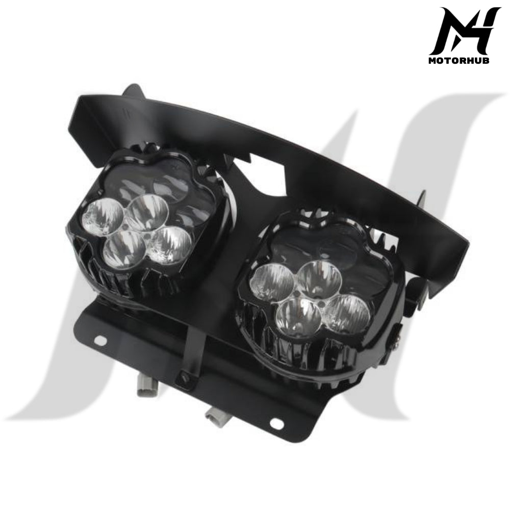 Road Shark Style headlight with bracket kit 2024+ Gen2 Road Glide [White-White] Lampu Road Glide 2024+ Lampu Harley MH9901009