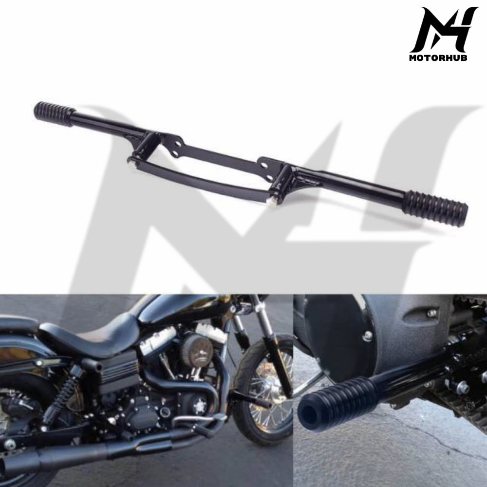 Rear Highway Engine Guard Crash Bar Passenger Peg Frame Slider For Harley Dyna Street Fat Bob Low Rider S Wide Sports Glide 06-17 MH9900313