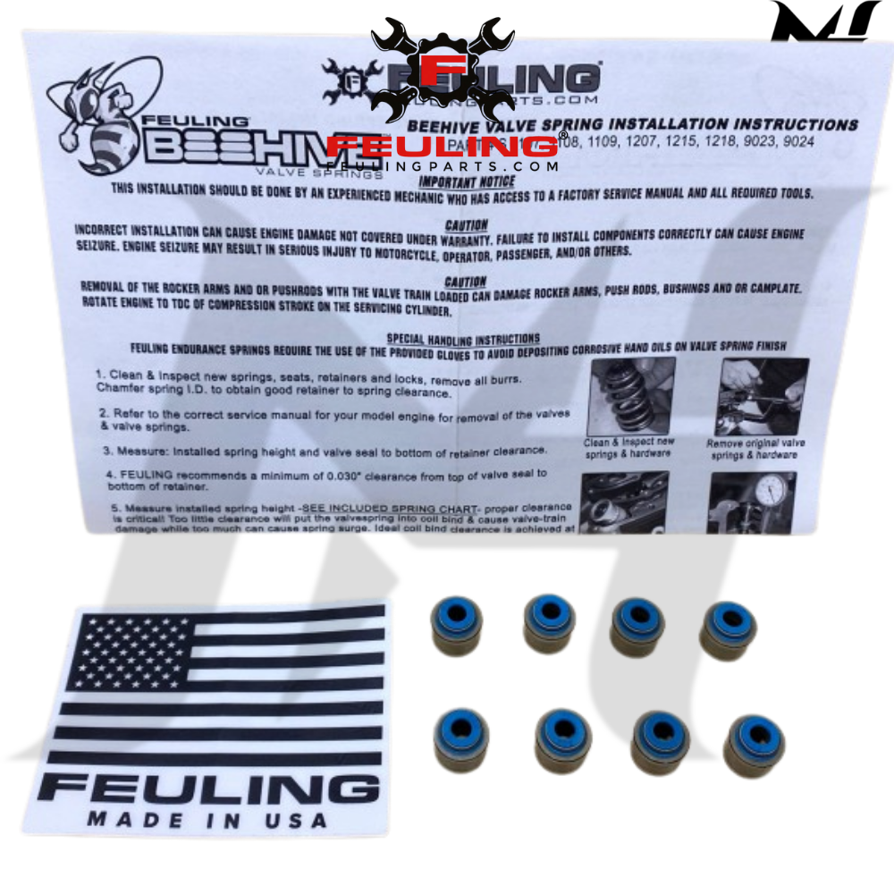 FEULING VALVE SEAL KLEP HARLEY M8 FOR HARLEY TOURING 2017 - 2024 SOFTAIL 2018 - 2024 0926-2925 KODE 1080