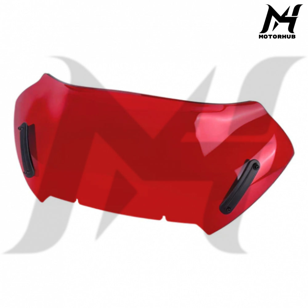 10 Inch Windshield Wave Wind Deflector Windscreen For Harley Touring RoadGlide 24-26 (Red) MH9901092