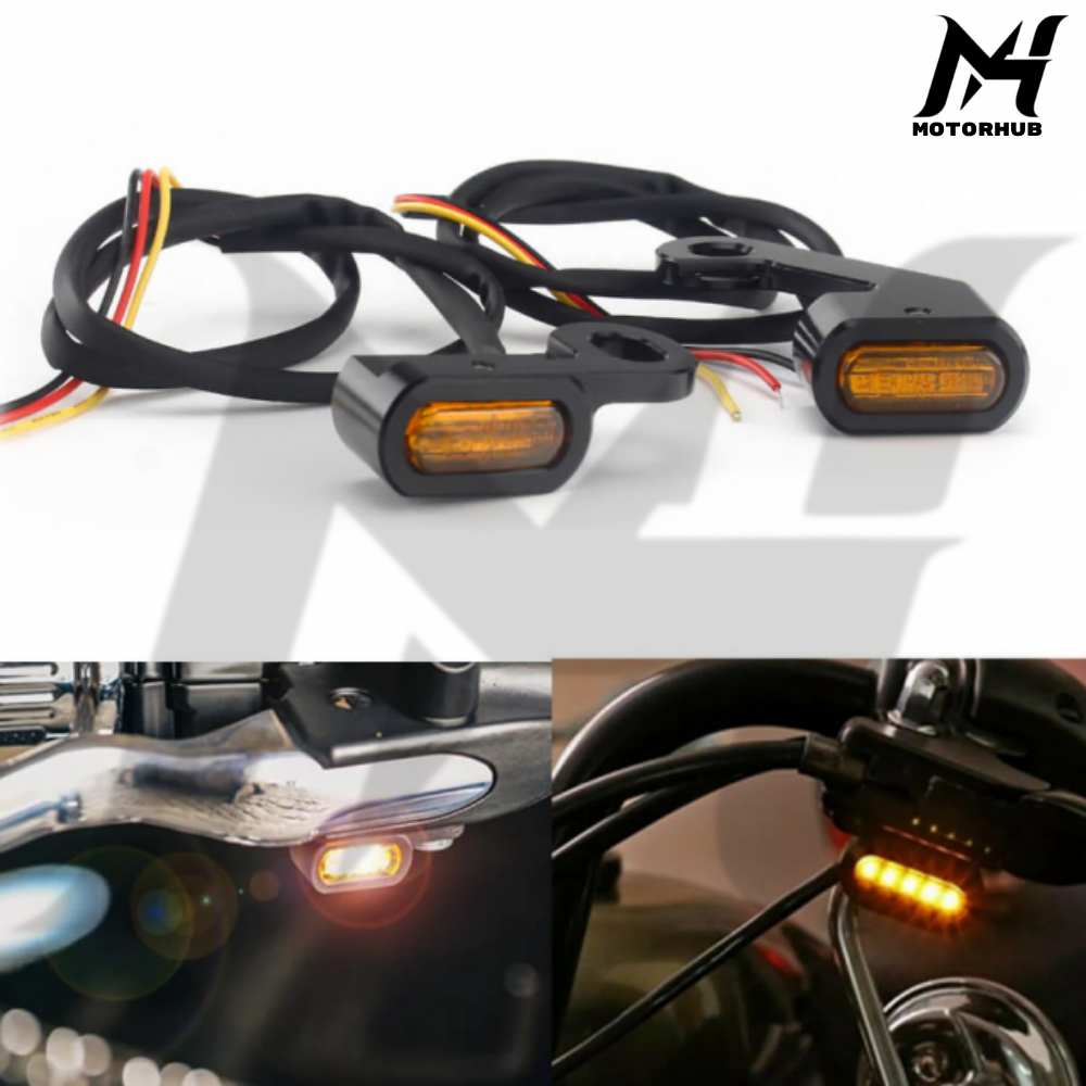 Handlebar Mini turn signal with mechanical cluth [Yellow] BG100803
