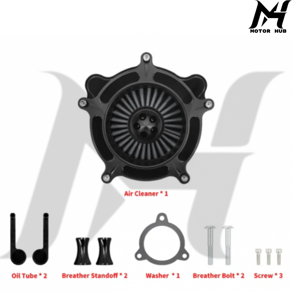 Spike Air Filter Intake For Harley Touring Street Road Glide 08-2016 [Matte Black] MH9900412
