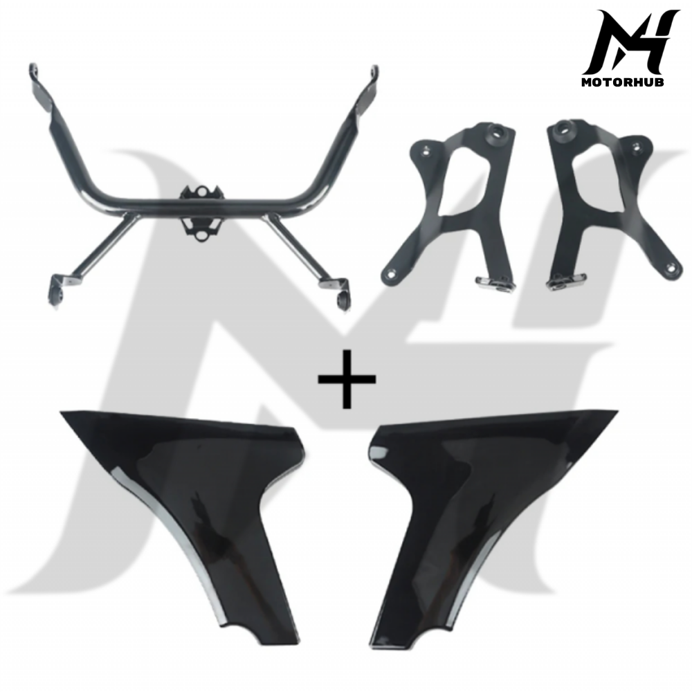 Fairing Front Side Cover for Road Glide 2024 With Support Bar Braket [Black Glossy] MH9900307