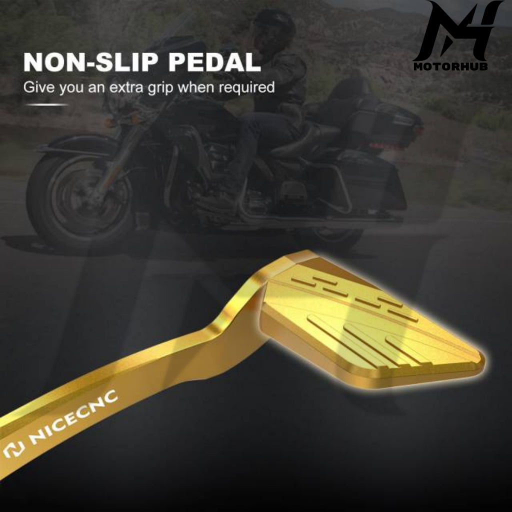 Nice CNC Integrated Rear Brake Lever Pedal Kit for Harley-Davidson Touring and Trike Models [Gold] MH9900113