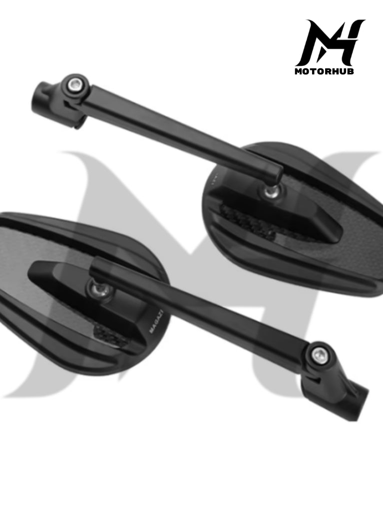 Oval shaped Universal Mirrors Rearview Side Mirror Harley-Davidson [Black] MH9900209