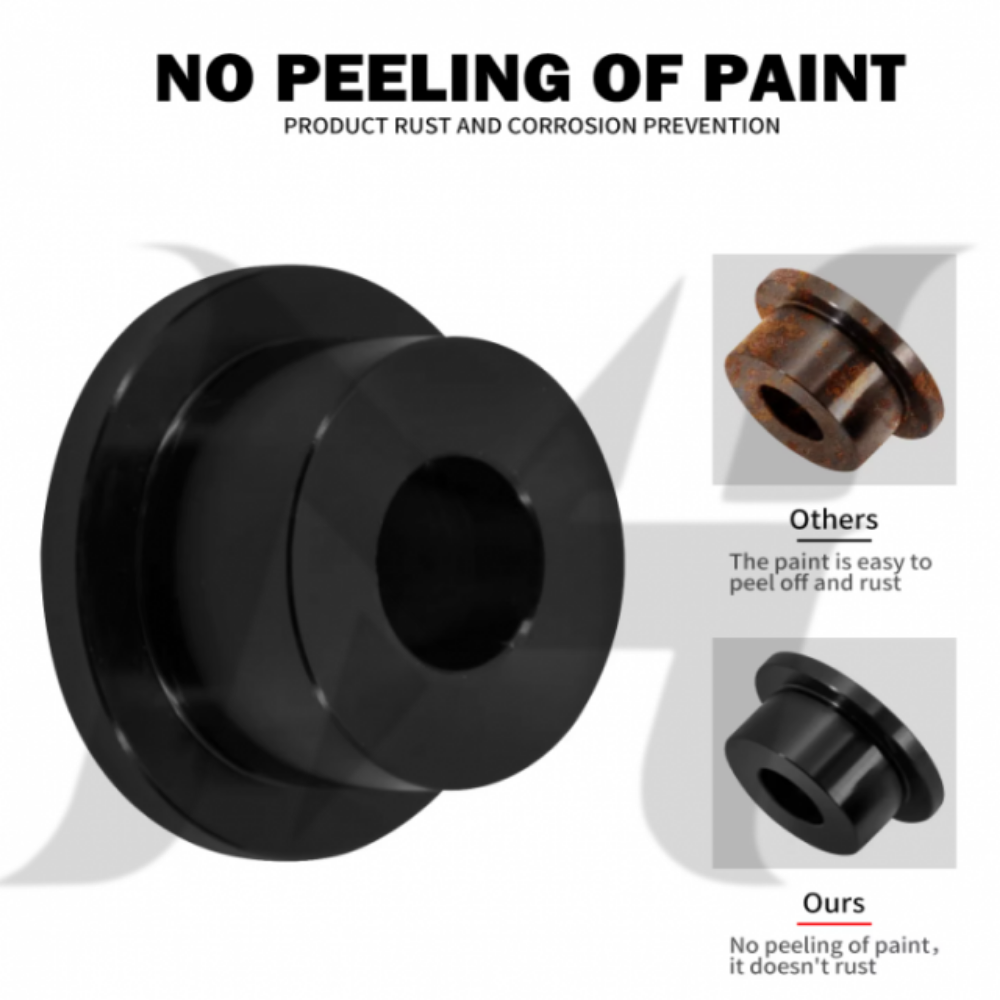 Solid Billet Steel Handlebar Riser Bushings [Black] MH9900269