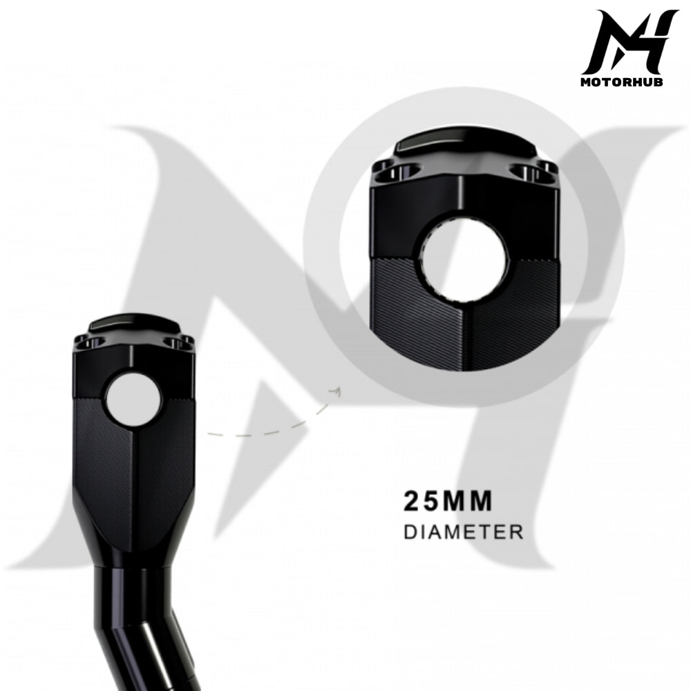 IronPulse 10 inch-1 inch Speedometer Gauge Handlebar Risers [Black] Riser 10 inch MH9901042