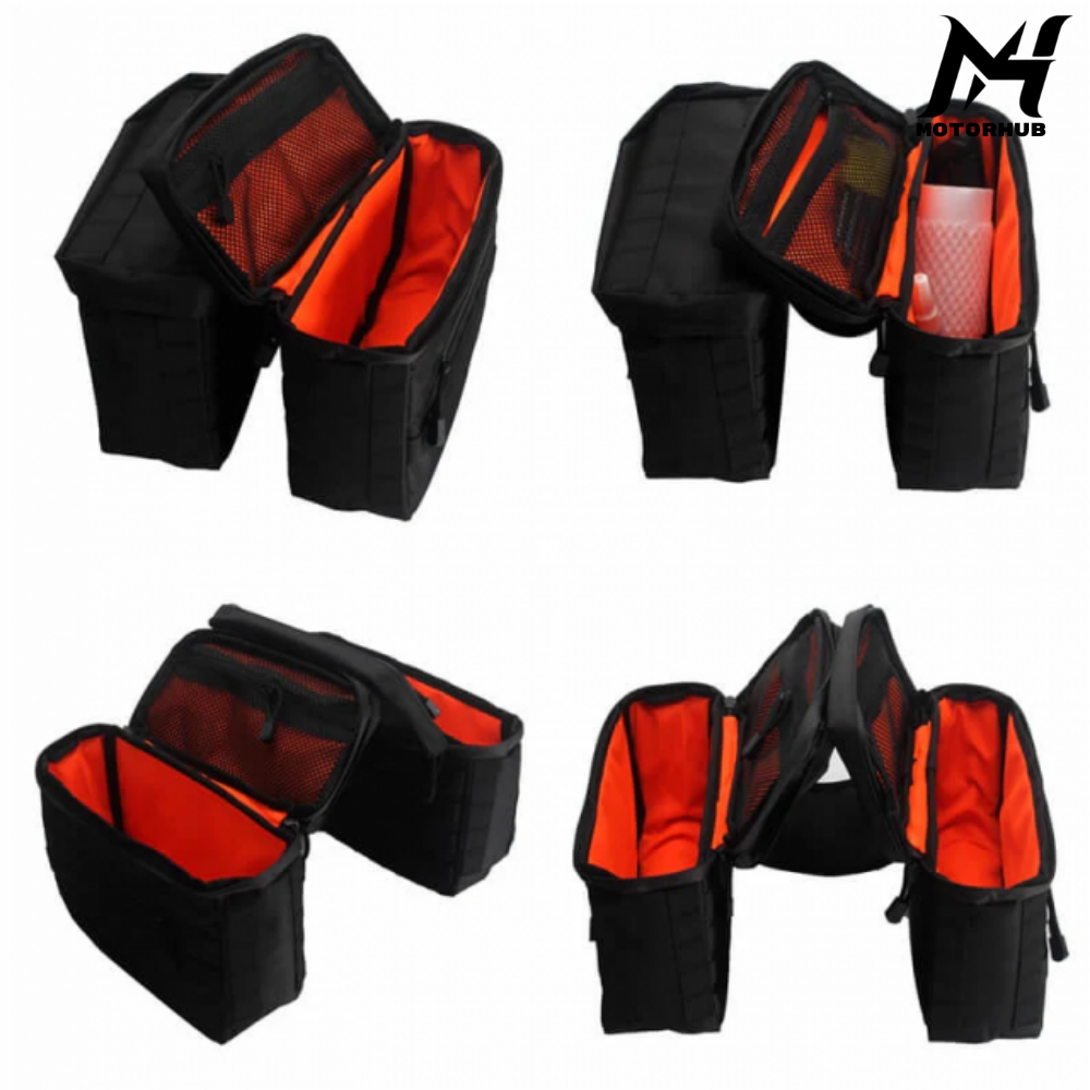 Black Saddlebags Saddle Bags Luggage Bags Universal BG100723