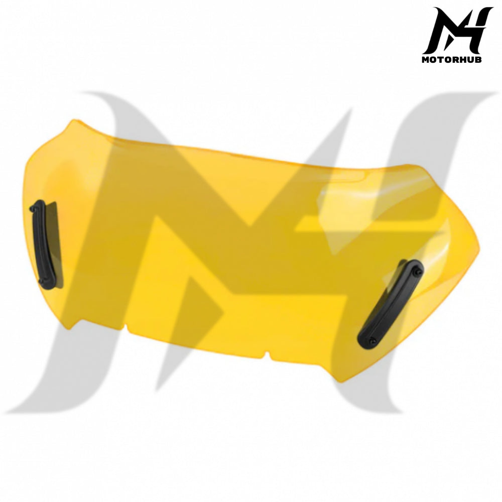 10 Inch Windshield Wave Wind Deflector Windscreen For Harley Touring RoadGlide 24-26 (Yellow) MH9901093