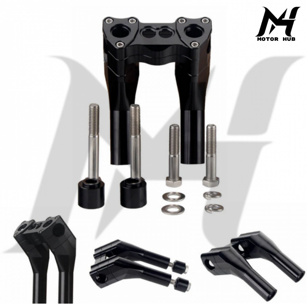 1-1/4 1-1.25 inch 8 Inch MaxRace Handlebar Riser [Black] MH9900102