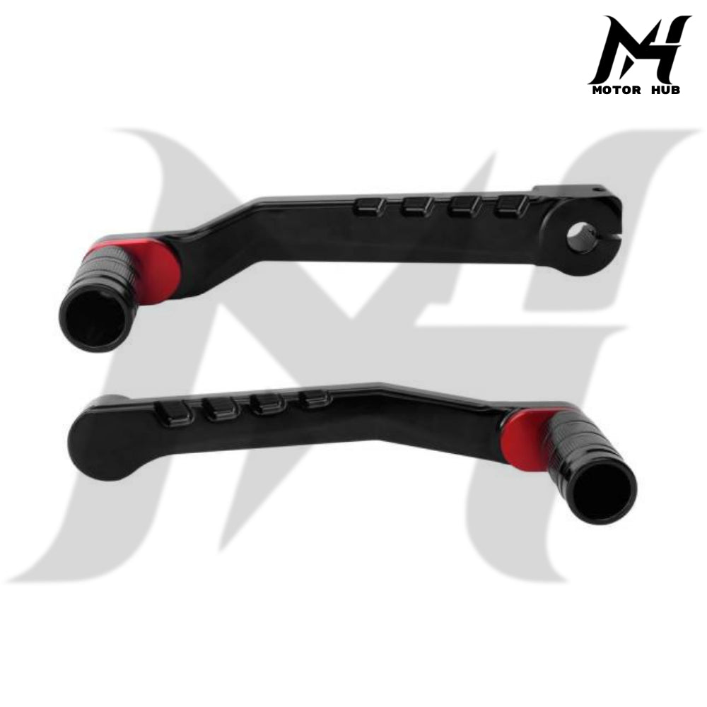 Black Heel Toe Shifter Lever Shifter Peg for Harley Softail 86-17 Touring 88-Up [Black-Red] MH9901016