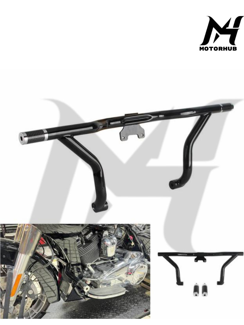 Harley Touring 14-24 Road King Road Glide Electra street Glide special cvo front Highway Engine Guard Crash Bar frame slider flat-Out Bar [Chrome] MH9900316