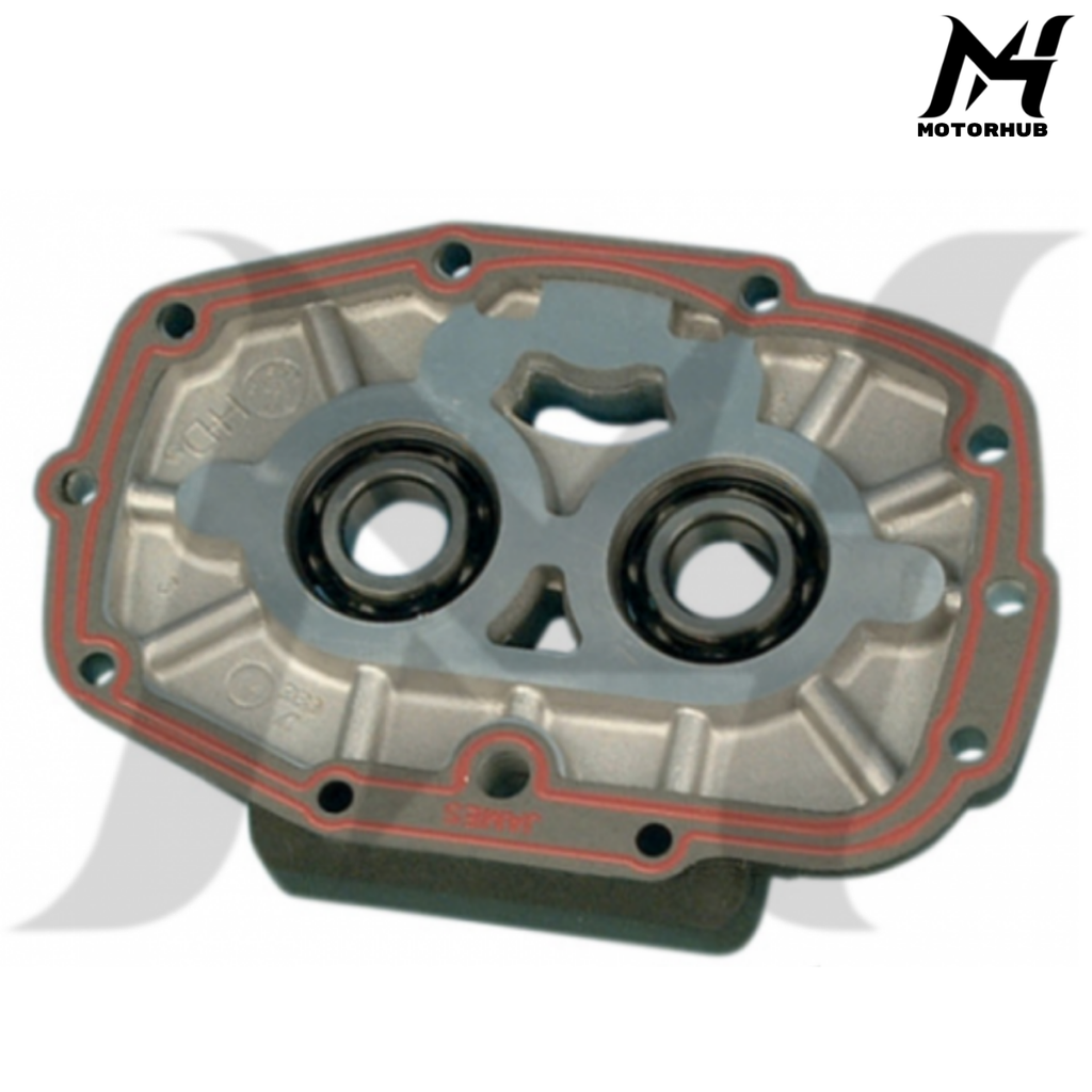 GENUINE JAMES GASKET TRANSMISSION BEARING HOUSING COVER GASKET SILICON 5 SPEED FOR HARLEY DYNA 82-00 TOURING 80-98 SOFTAIL 84-99 DS-174133 OEM 3565279X