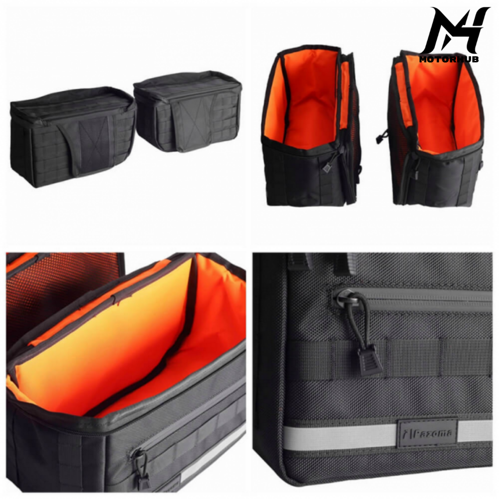 Club Style Escape Saddlebags Saddle Luggage Storage Bag w/Waterproof covers reflective strips MH9900149