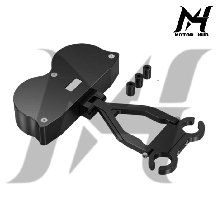 Nice CNC Instrument Bezel Gauges Relocation Mount Bracket Kit For Harley Davidson [Black] MH9900281