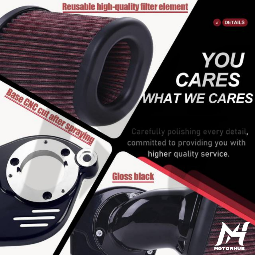 Air FIlter Harley M8 Heavy Breather Extreme Air Cleaner Touring 2017-2023 Softail 2018-2023Air Filter Harley M8 [Black] MH7700318