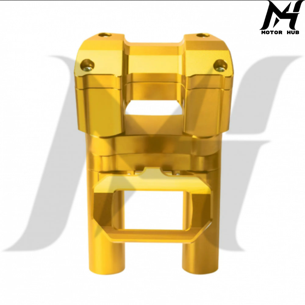 1-1/4 8Inch Handlebar Riser With Speedometer Instrument Panel For Harley Softail 18-24 [Gold] MH9900572