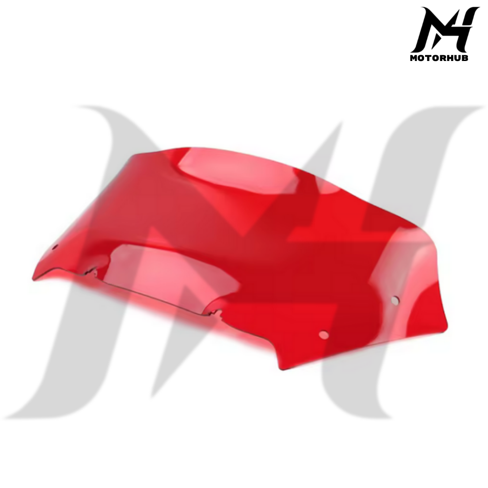 Red 9 Inch Windshield Wave Windscreen For Touring New Road Glide CVO 2023-2024 MH990047