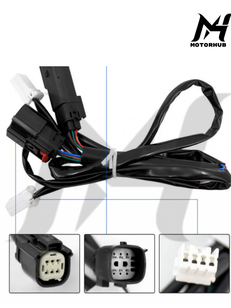 LED Filler Panel Lights Fender Tail Lights for Harley Touring 2014-2023 [Black-Smoke] MH9900185
