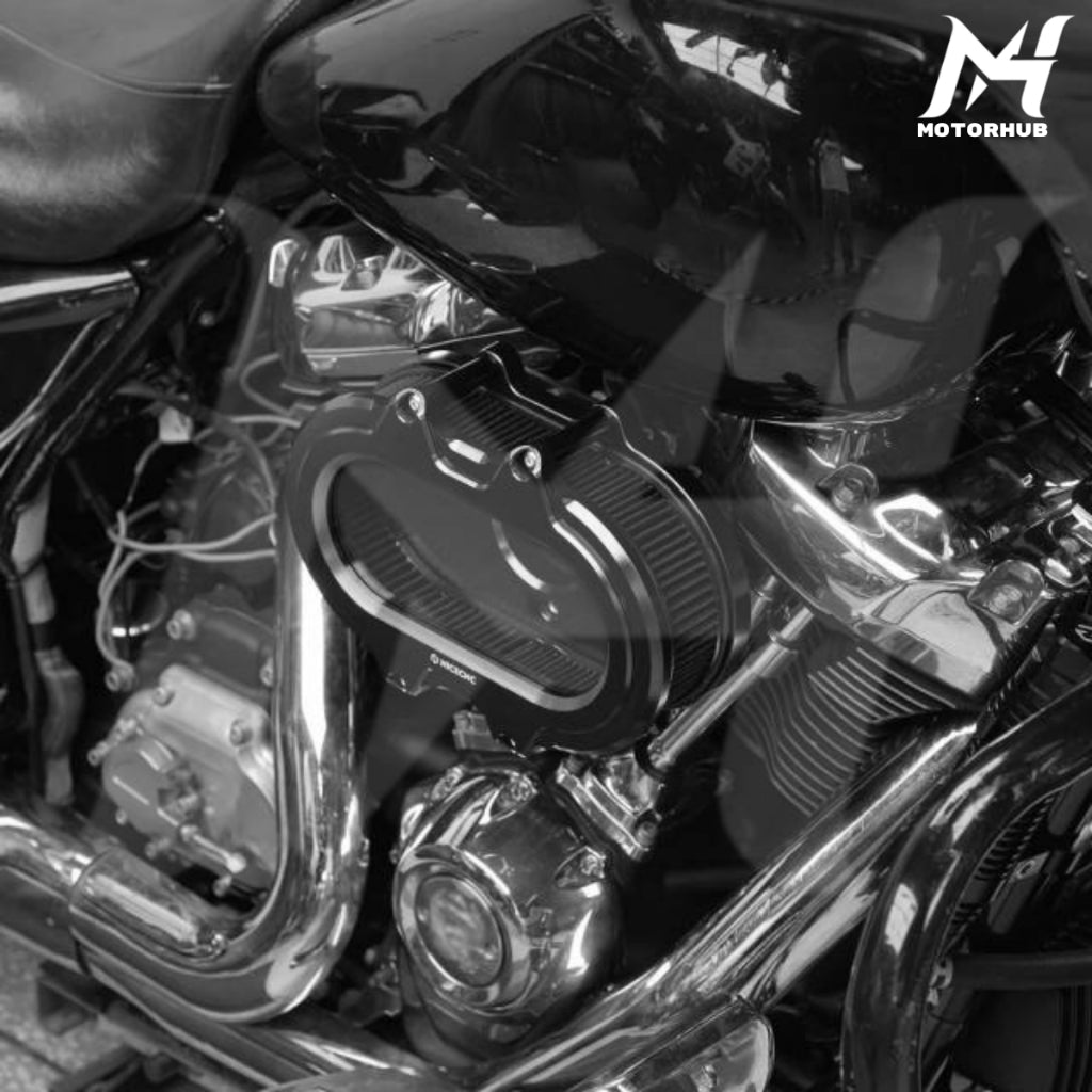 Black Transparent Air Cleaner Intake Filter Kit For Harley M8 Touring 2017-2023 Softail 2018-2023   MH9900898