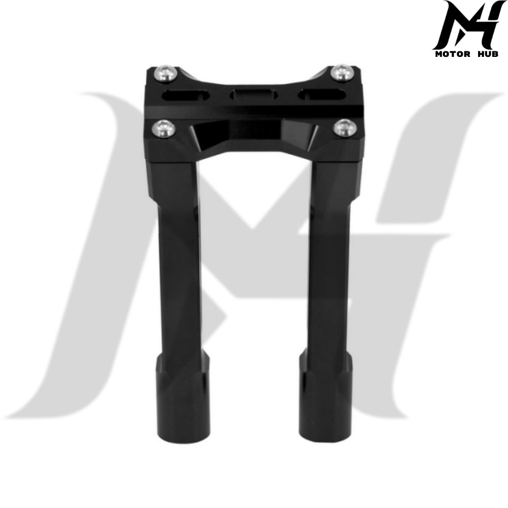 1-1/4 8 Inch MX Tall Handlebar Risers Clamp Pullback Black BG100738