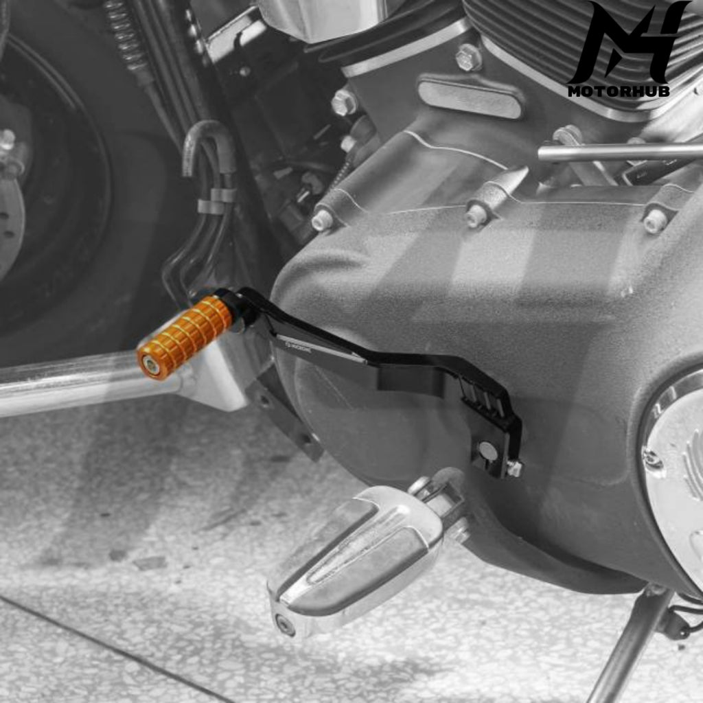 Mid Controls Shift Lever For Harley Dyna Low Rider Street Bob [Black-Orange] MH7700369