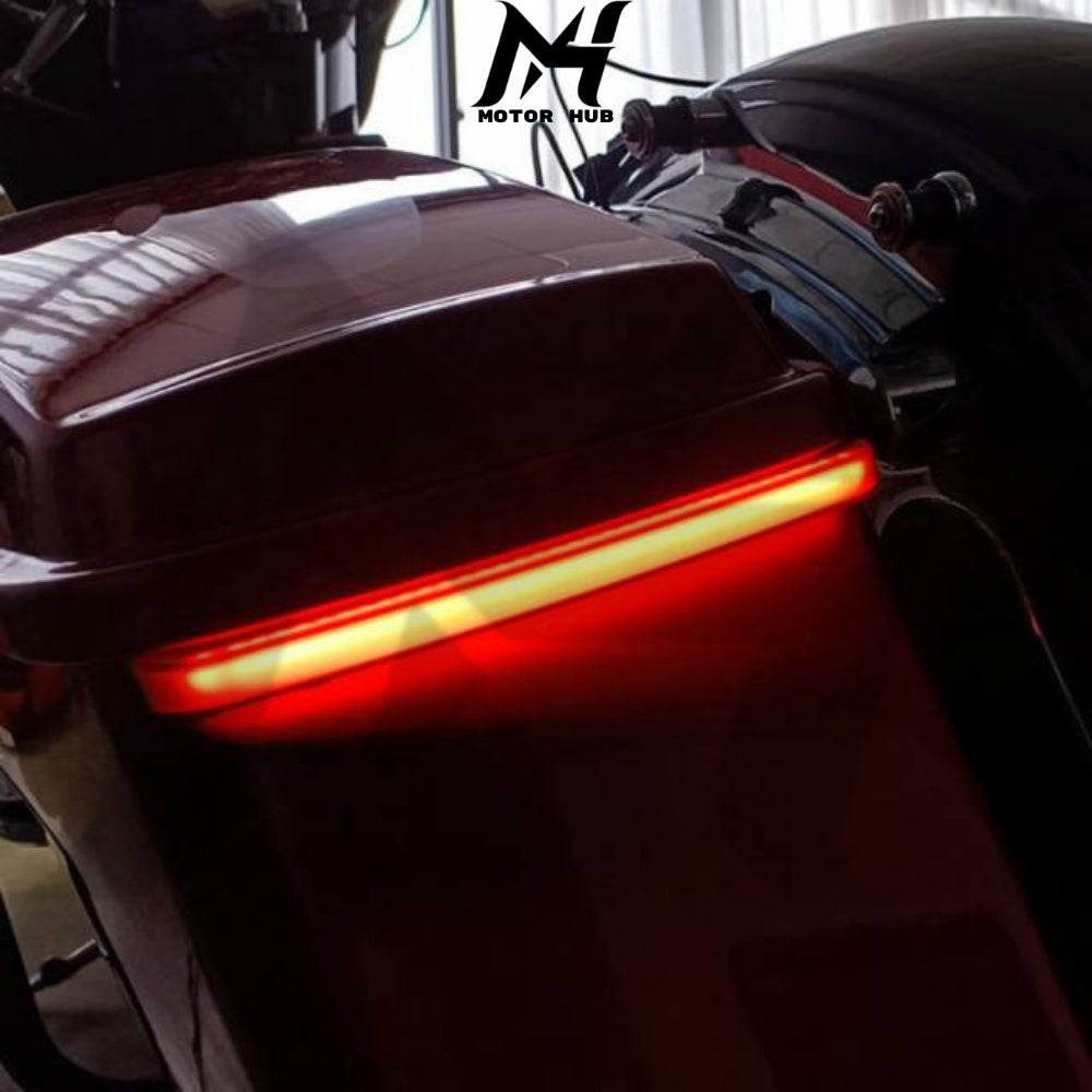 LED Saddlebag Tail Lights Fit Harley 2014+ [Brown Smoke] MH9900191
