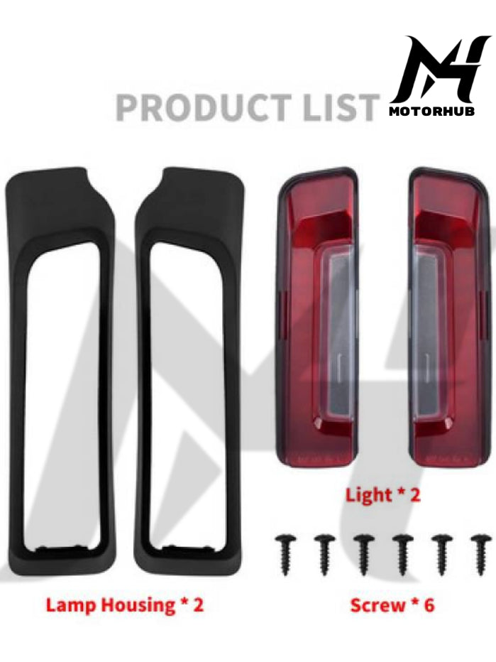 Motorcycle LED Saddlebag Filler Light Rear Fender Turn Signal fit Harley Touring 2024-Up [Grey] MH9900644