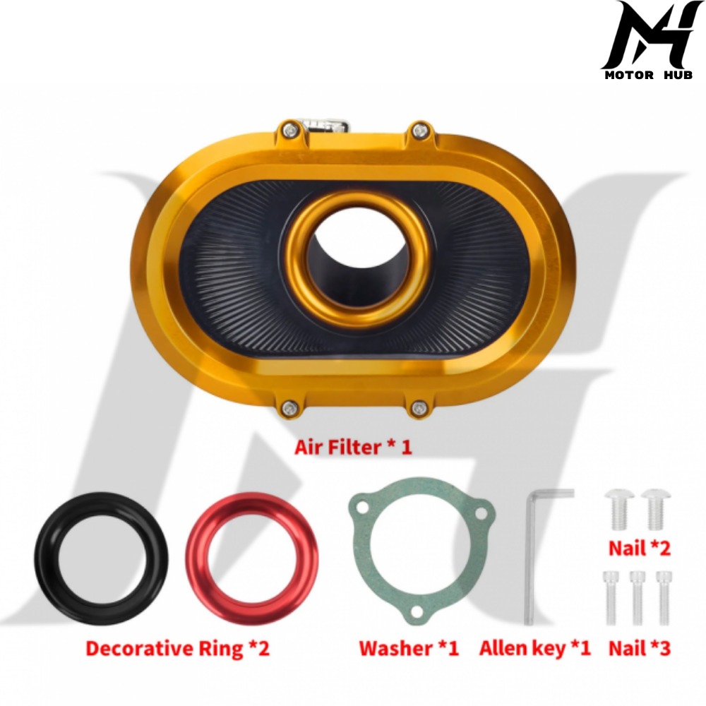 Gold Air Cleaner Intake Breather FLTRXSE,FLHXSE 2023-2025 FLTRXSTSE, FLTRX, FLHX 2024-2025 Softail 2025 MH9901232