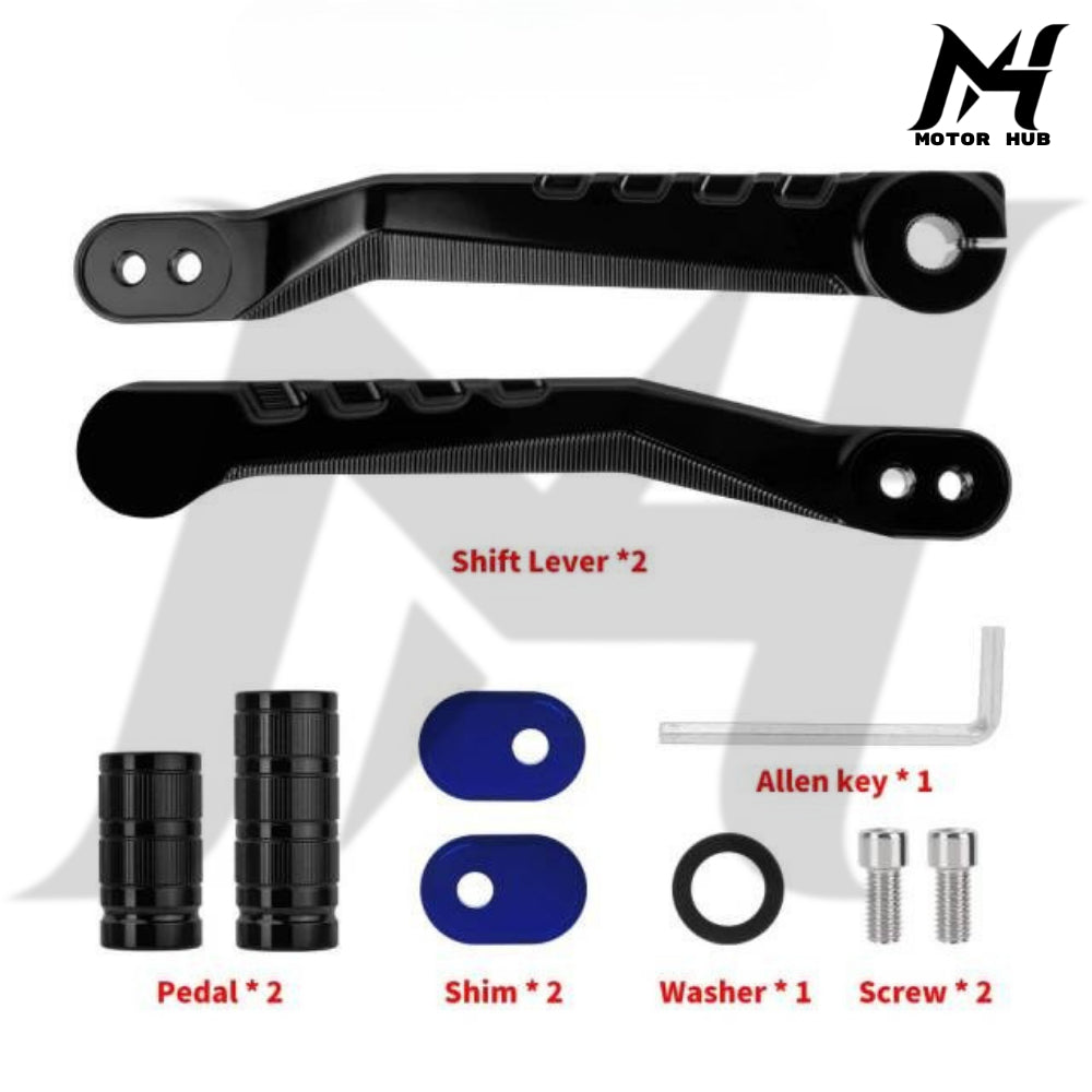 Black Heel Toe Shifter Lever Shifter Peg for Harley Softail 86-17 Touring 88-Up [Black-Blue] MH9901018