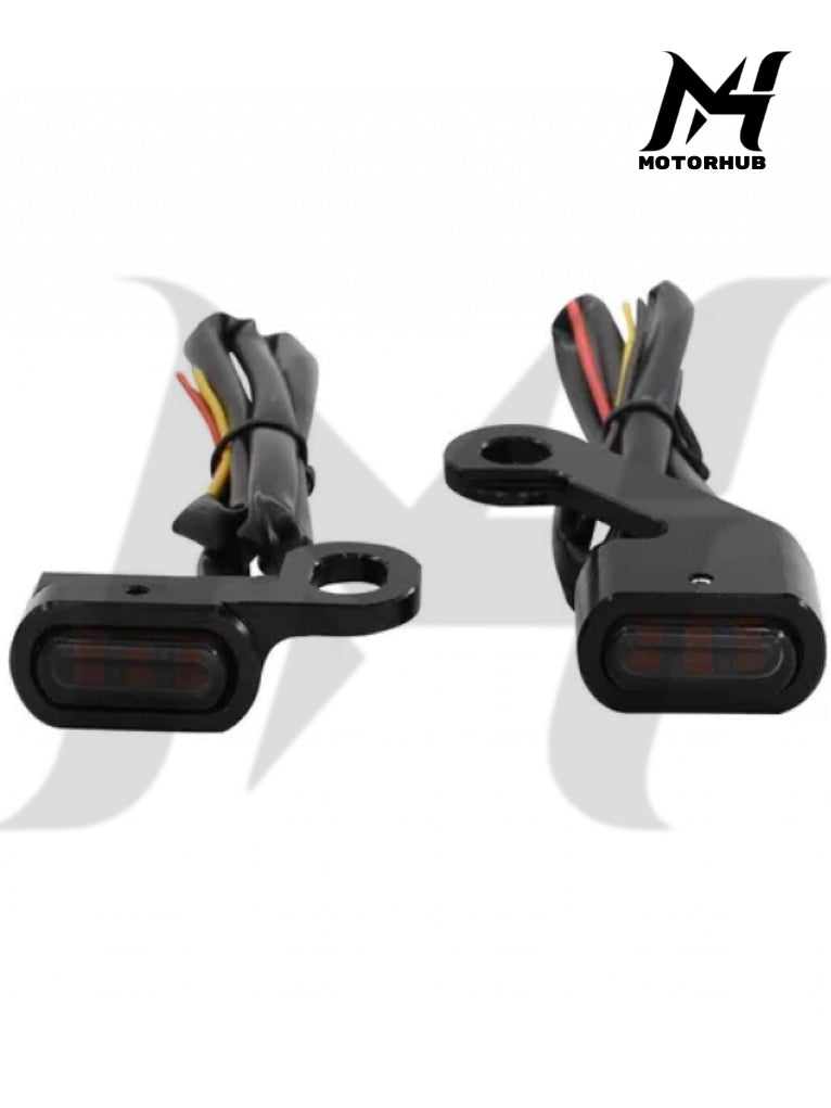 Handlebar Mini turn signal with mechanical cluth [Smoke] For Softail, Dyna, Touring, Sportster MH9900536