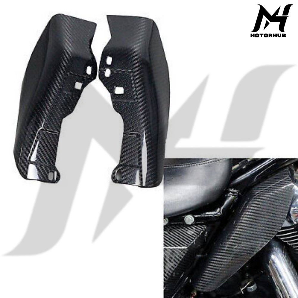 Mid-Frame Air Deflectors Fit For Harley Touring 2009-2026 Carbon Black Mate BG100856