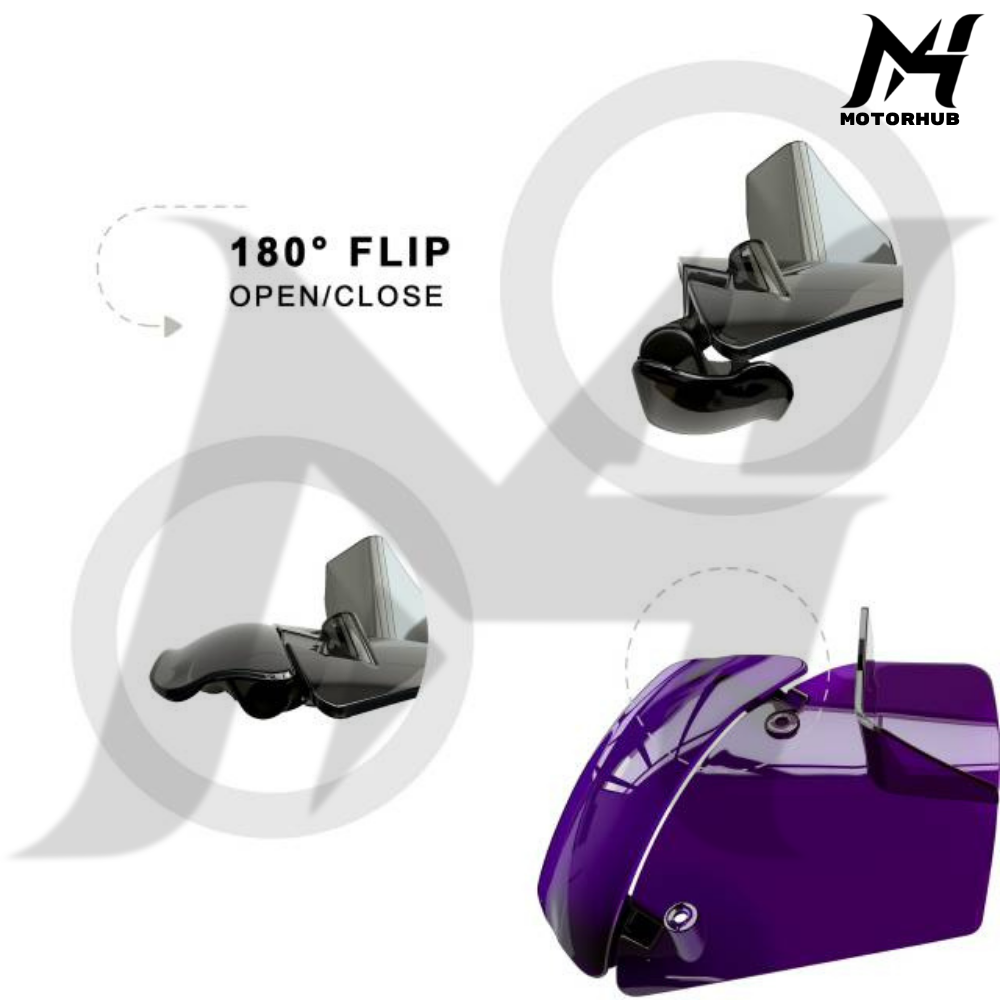Upper Fairing Colored Side Wind Air Deflector Fit For Harley CVO Road Glide 2024-2026 Purple MH9901191