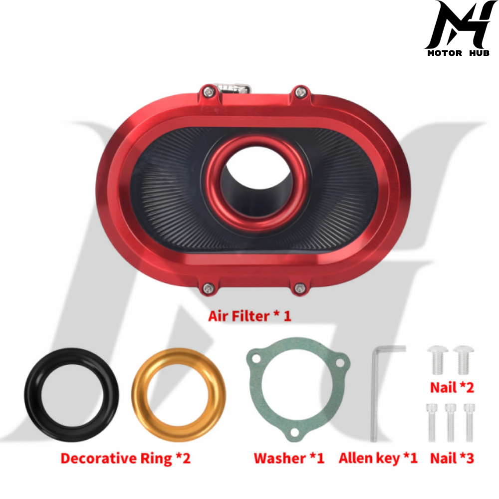 High-Flow Air Cleaner Air Fliter M8 2017-2023 [Red] MH9901235